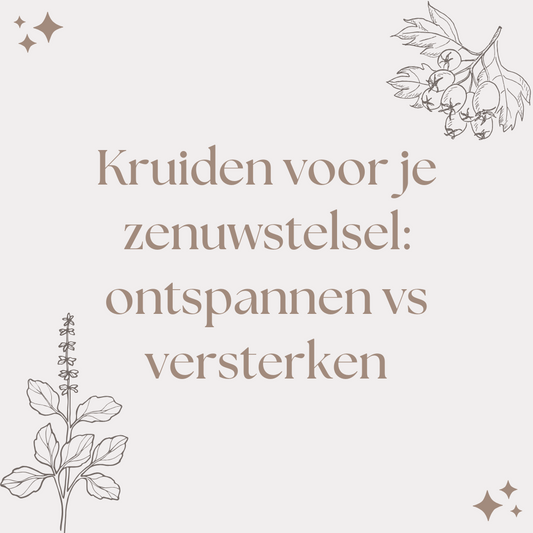 Kruiden voor je zenuwstelsel : ontspannen vs versterken