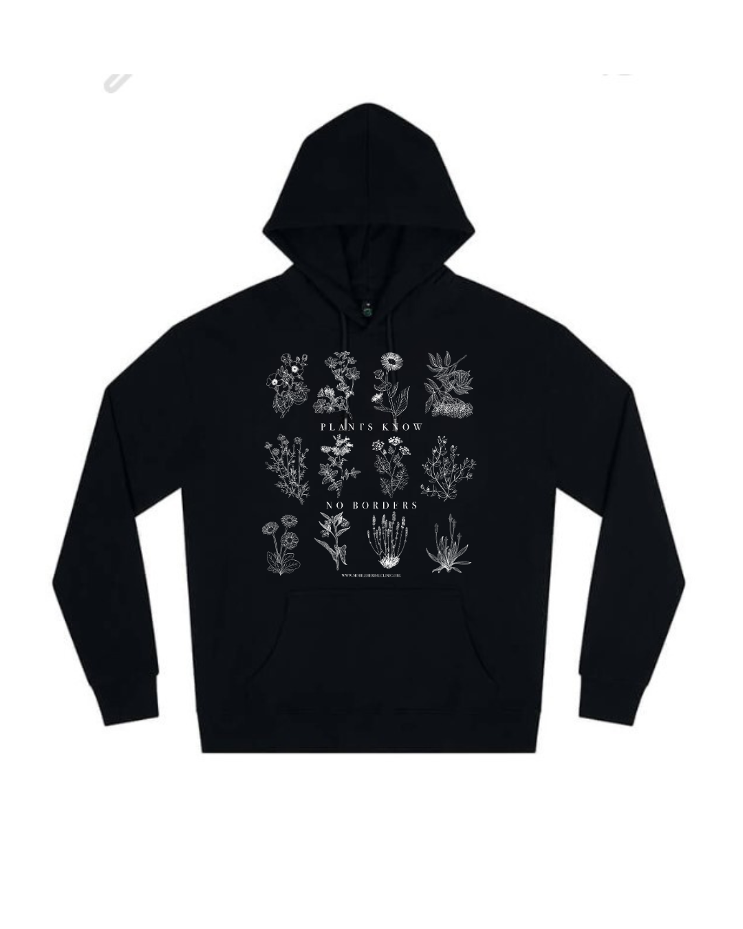 Hoodie - Plants Know No Borders - Fundraiser - Sliding Scale