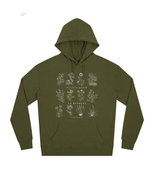 Hoodie - Plants Know No Borders - Fundraiser - Sliding Scale