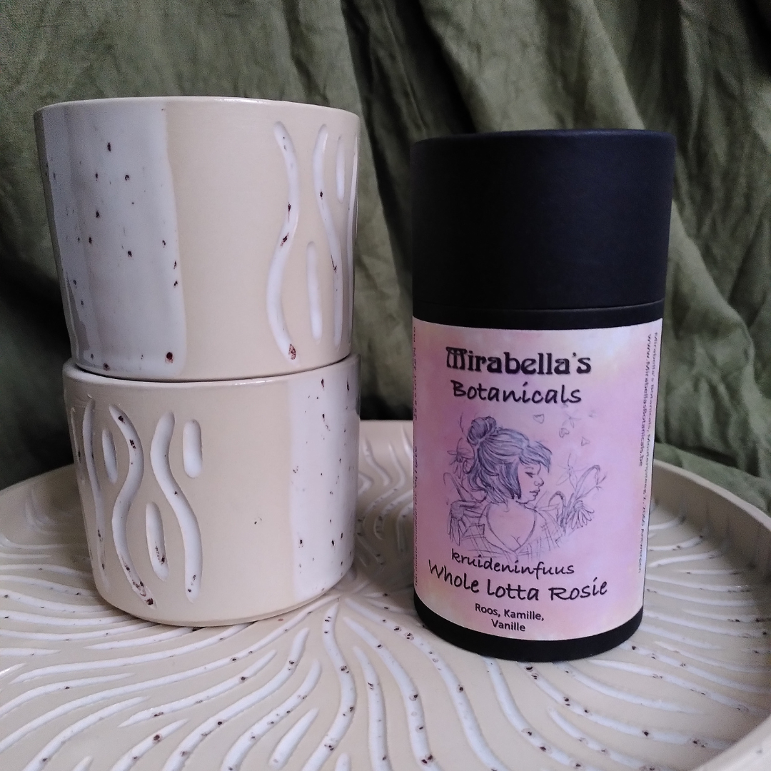 Tea & Mug - White Waves (Forward Ceramics)