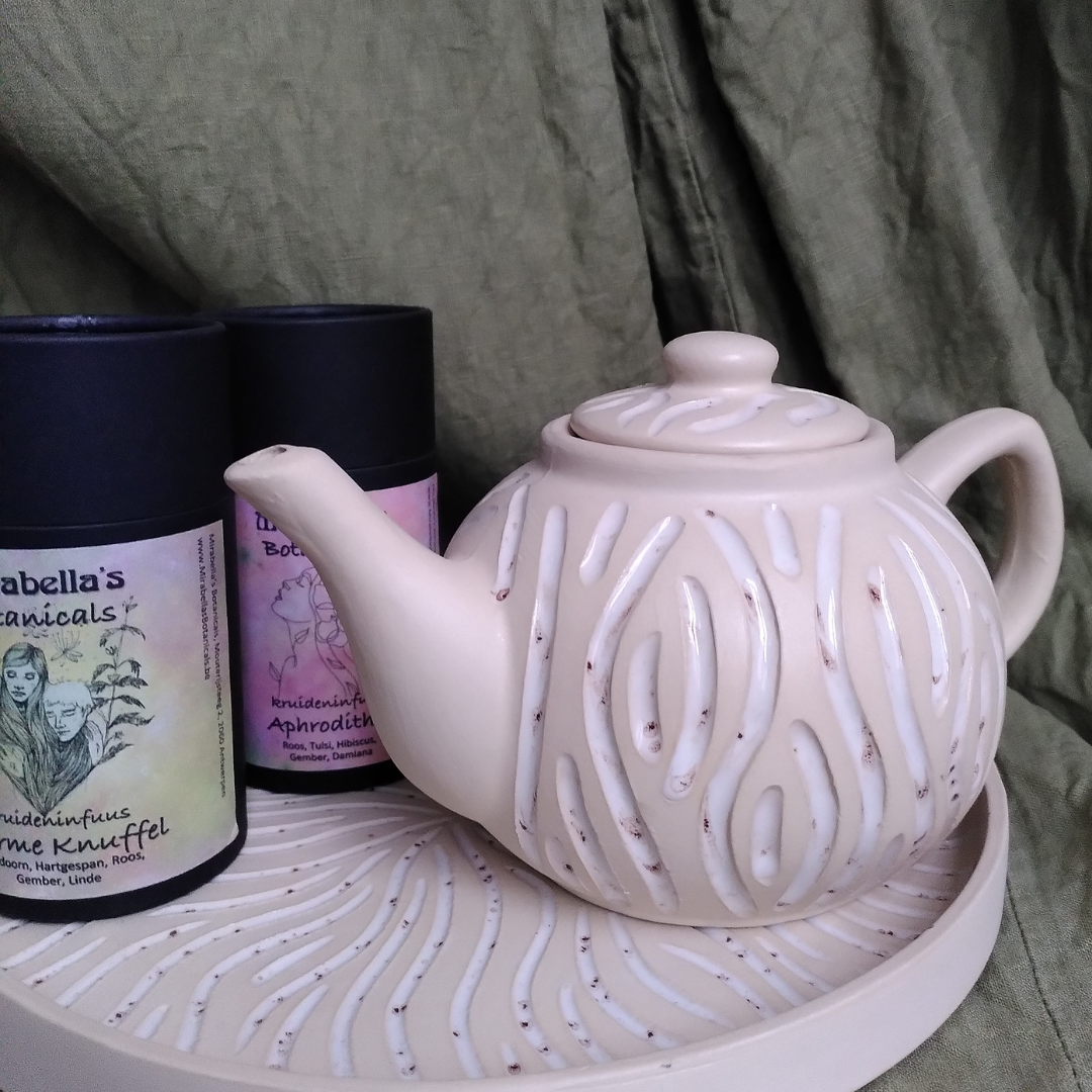 Tea & Pot - White Waves Teapot(Forward Ceramics)