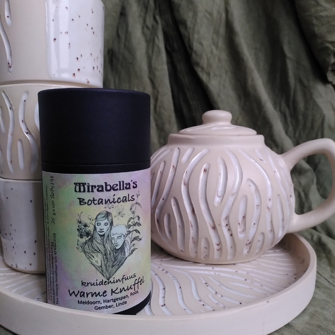 Tea & Mug - White Waves (Forward Ceramics)
