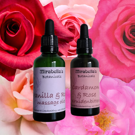 Vanilla & Rose Massage en Lichaams Olie