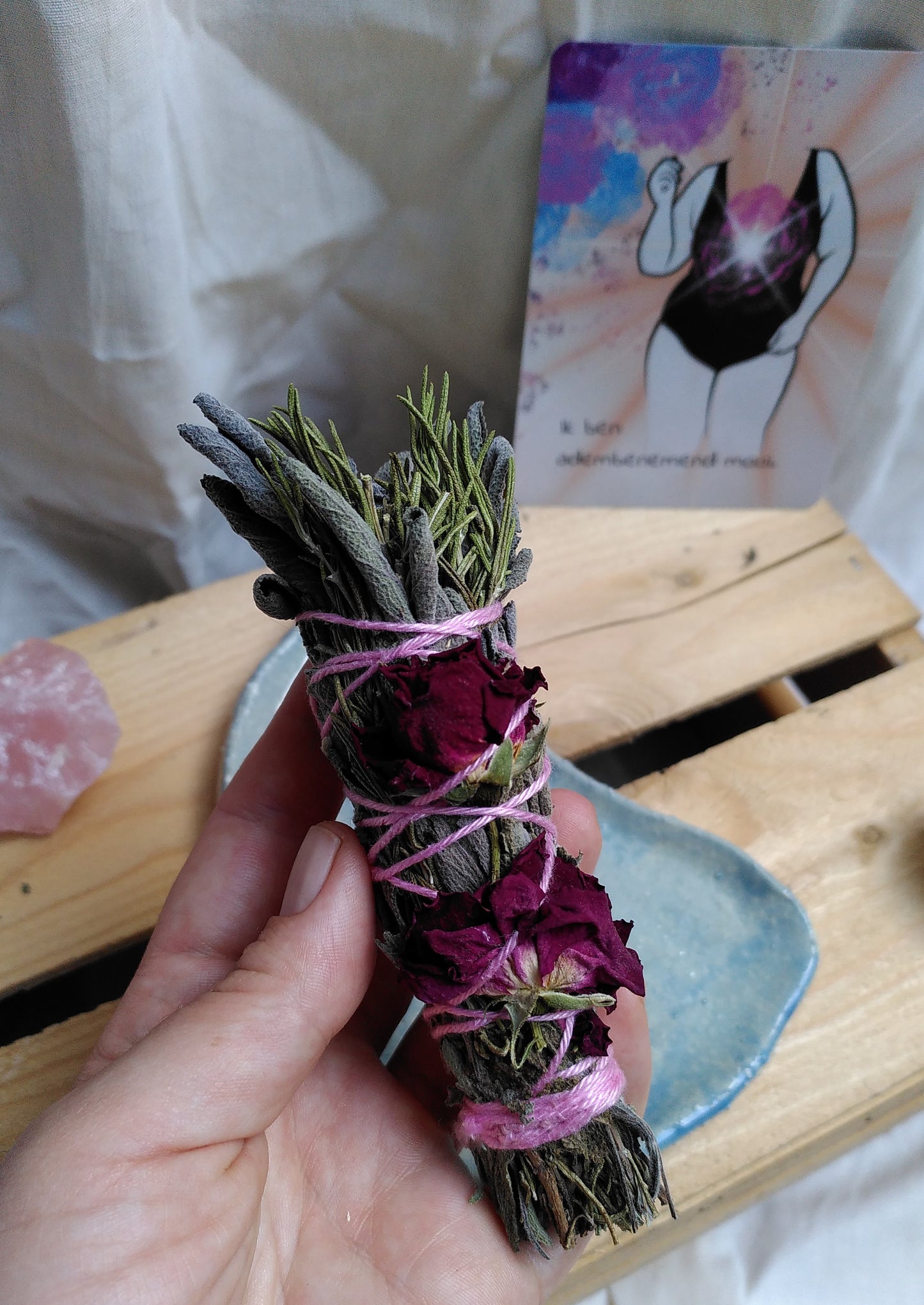 Flower Smoke Wand // Sage Rose