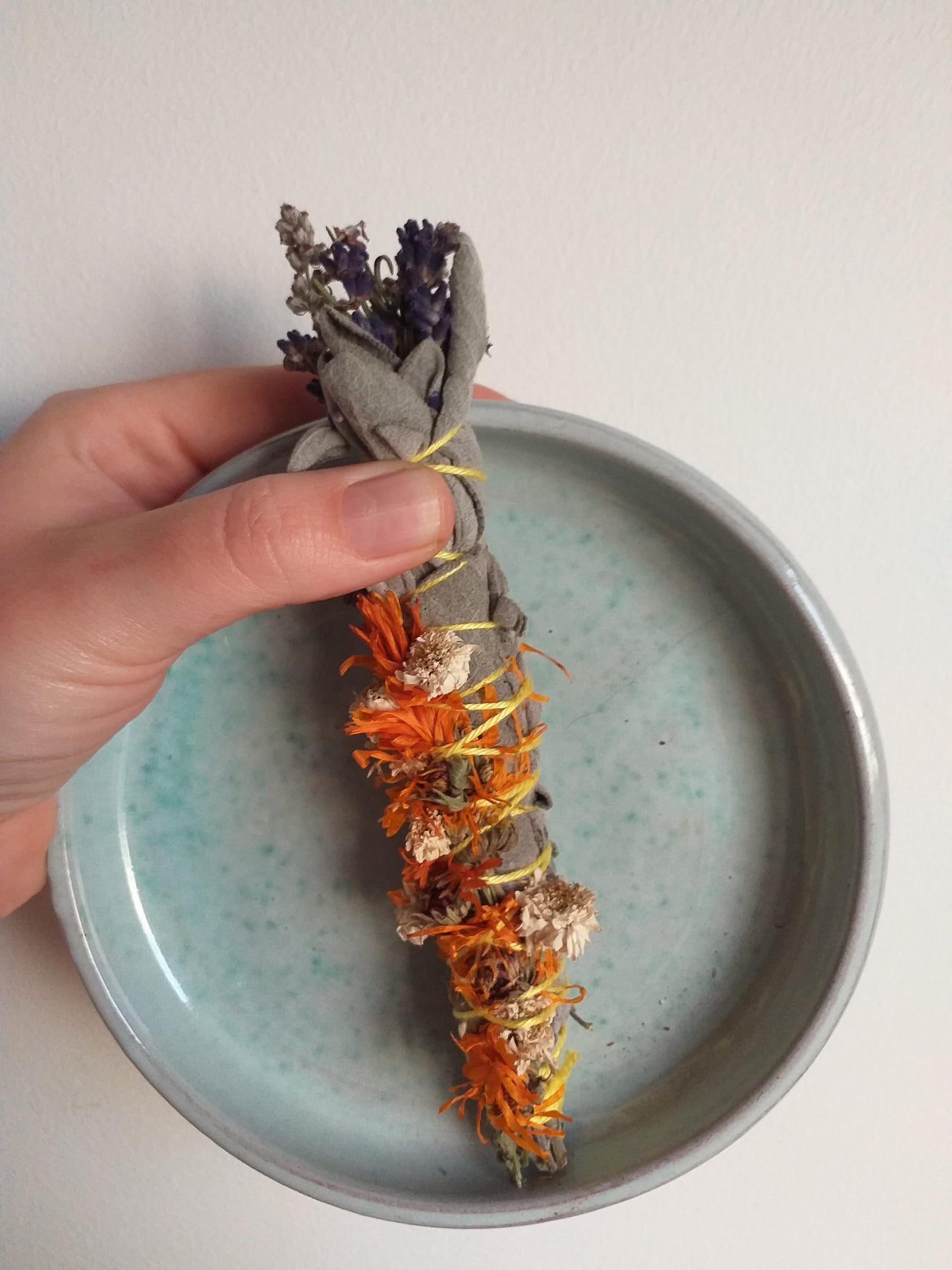 Flower Smoke Wand // Oranje // 15 cm