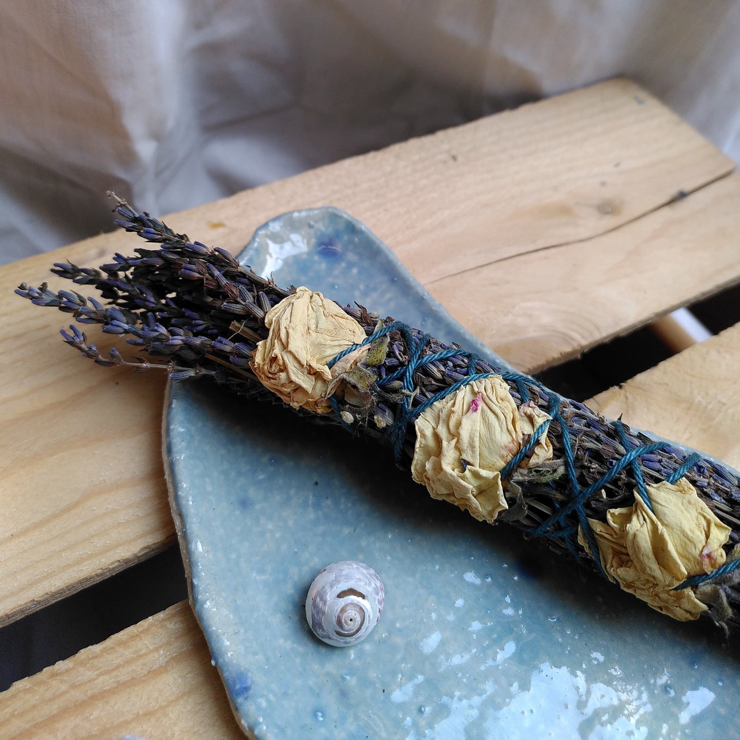 Flower Smoke Wand // Lavender & White Rose