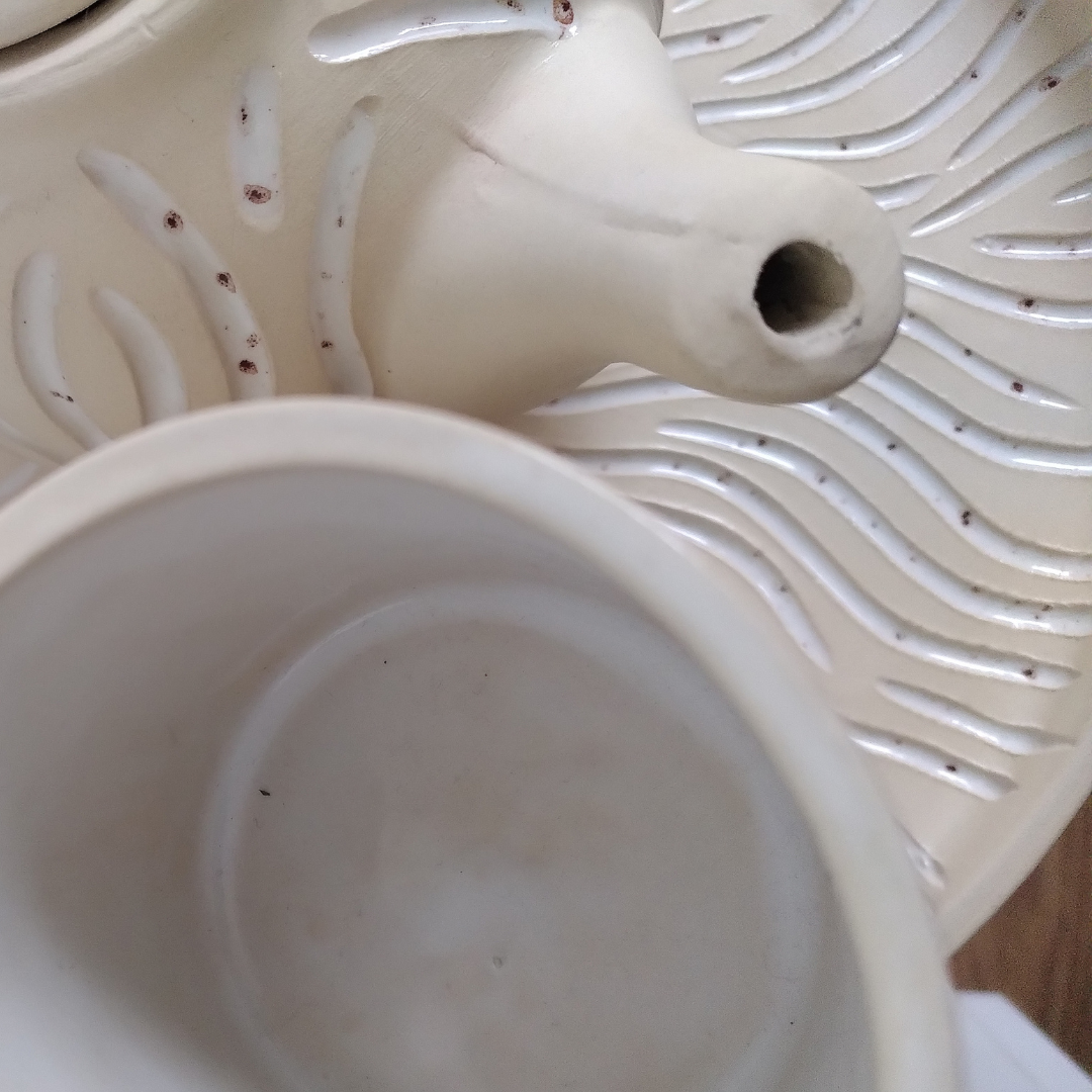 Thee & Pot - White Waves Theepot set (Forward Ceramics)