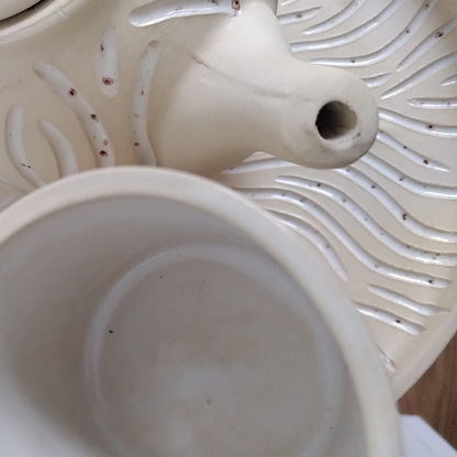 Thee & Pot - White Waves Theepot set (Forward Ceramics)