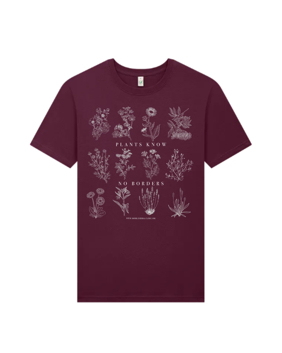 T-shirt - Plants Know No Borders - Fundraiser - Sliding Scale