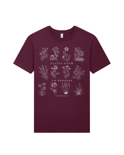 T-shirt - Plants Know No Borders - Fundraiser - Sliding Scale