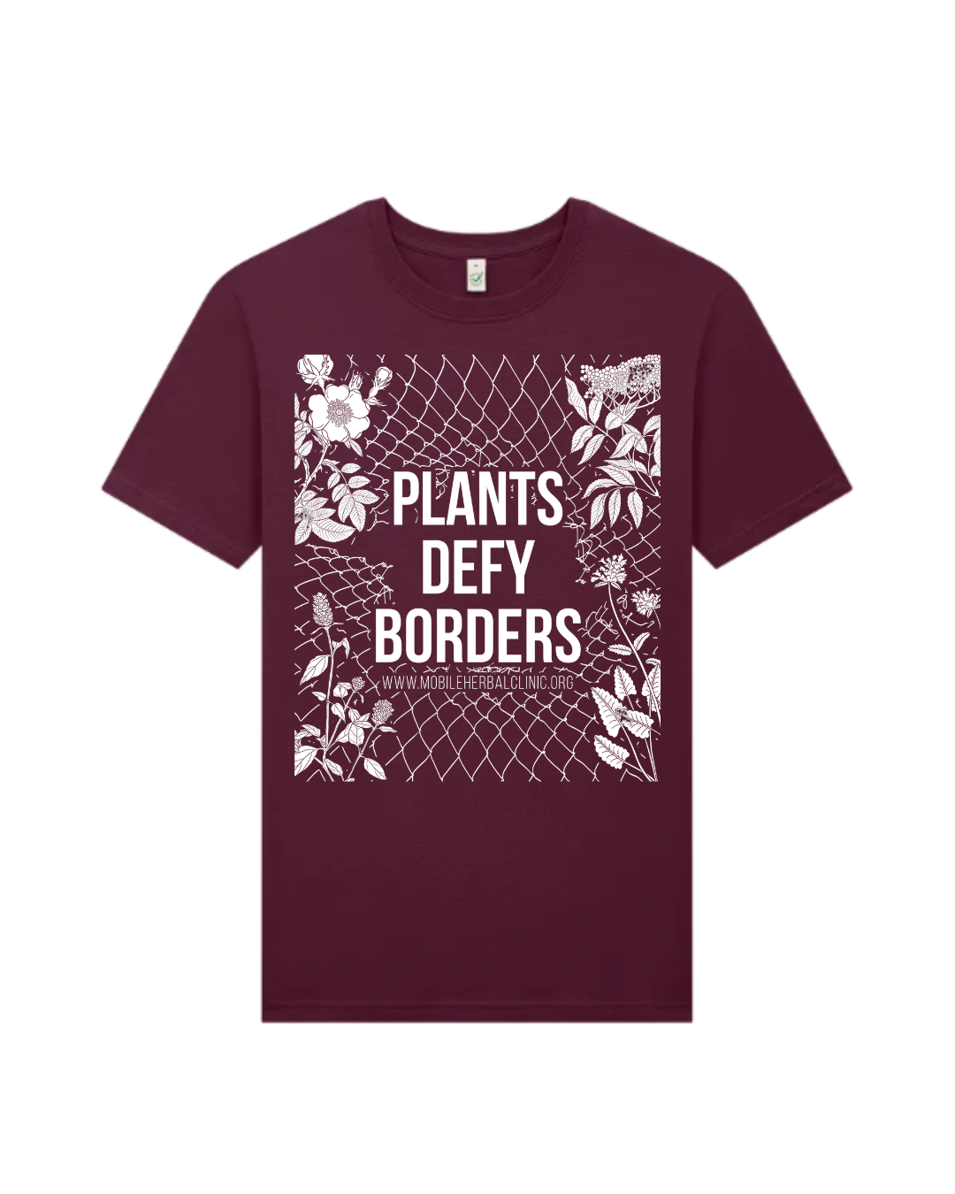T-shirt - Plants Defy Borders - Fundraiser - Sliding Scale