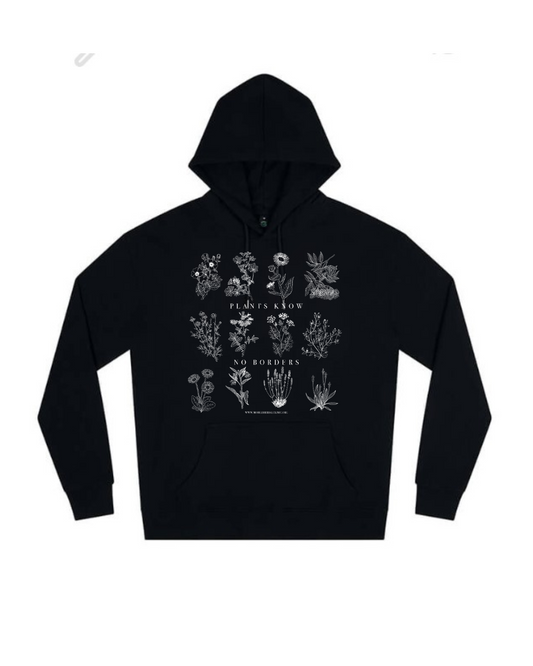 Hoodie - Plants Know No Borders - Fundraiser - Sliding Scale