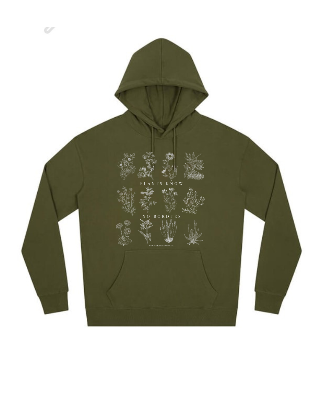 Hoodie - Plants Know No Borders - Fundraiser - Sliding Scale