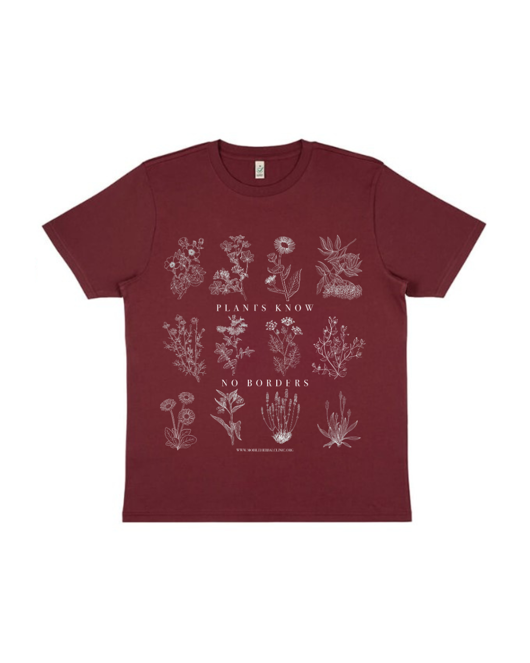 T-shirt - Plants Know No Borders - Fundraiser - Sliding Scale