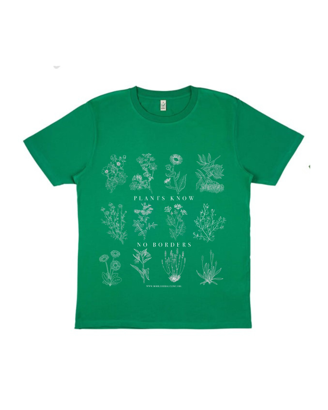 T-shirt - Plants Know No Borders - Fundraiser - Sliding Scale