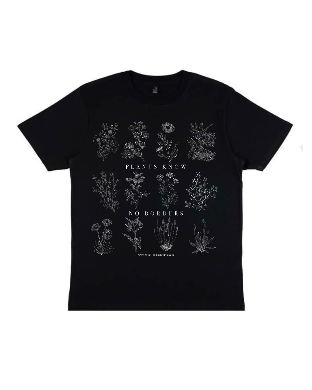 T-shirt - Plants Know No Borders - Fundraiser - Sliding Scale